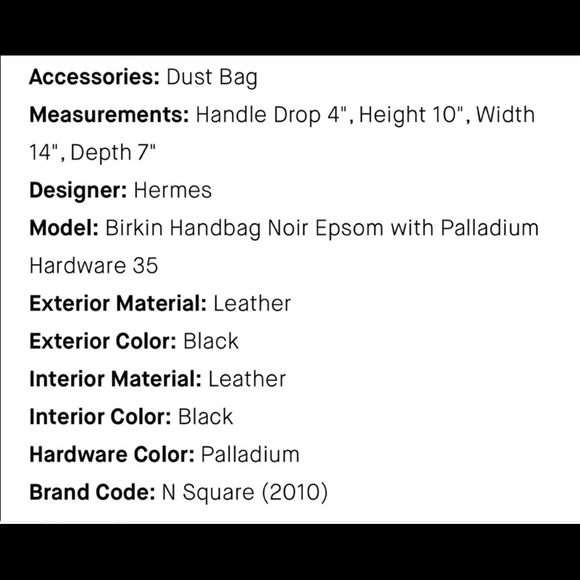 Hermes Birkin 35 Epsom Leather Black Palladium - Picture 14 of 16